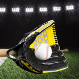 Maxbell Baseball Glove Catchers PU for Beginners Training Practice Equipment 10.5inch