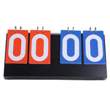 Maxbell 4 Digital Portable Table Top Scoreboard 00-99 Foldable for Soccer Basketball