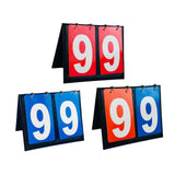 Maxbell 2 Digit Score Keeper Flips up Tabletop Scoreboard for Basketball Ball Red