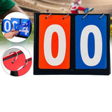 Maxbell 2 Digit Score Keeper Flips up Tabletop Scoreboard for Basketball Ball Red