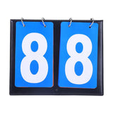 Maxbell 2 Digit Score Keeper Flips up Tabletop Scoreboard for Basketball Ball Blue