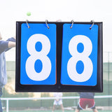 Maxbell 2 Digit Score Keeper Flips up Tabletop Scoreboard for Basketball Ball Blue