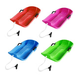 Maxbell Snowboard Toboggan with Pull Rope Sand Sliding Board for Skating Skiing Red