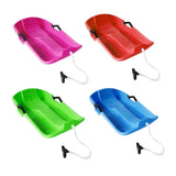 Maxbell Snowboard Toboggan with Pull Rope Sand Sliding Board for Skating Skiing Red