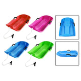 Maxbell Snowboard Toboggan with Pull Rope Sand Sliding Board for Skating Skiing Red