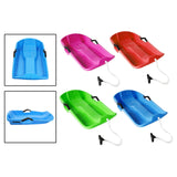 Maxbell Snowboard Toboggan with Pull Rope Sand Sliding Board for Skating Skiing Red