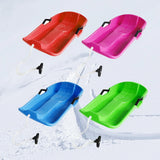 Maxbell Snowboard Toboggan with Pull Rope Sand Sliding Board for Skating Skiing Red