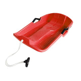 Maxbell Snowboard Toboggan with Pull Rope Sand Sliding Board for Skating Skiing Red