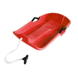 Maxbell Snowboard Toboggan with Pull Rope Sand Sliding Board for Skating Skiing Red
