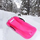 Maxbell Winter Snow Sled Kids Sledge Sledding Sleigh Fun Toy Garden Holiday Toboggan Pink