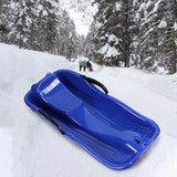 Maxbell Winter Snow Sled Kids Sledge Sledding Sleigh Fun Toy Garden Holiday Toboggan Blue