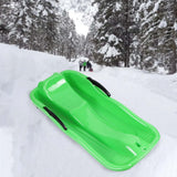 Maxbell Winter Snow Sled Kids Sledge Sledding Sleigh Fun Toy Garden Holiday Toboggan Green