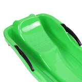 Maxbell Winter Snow Sled Kids Sledge Sledding Sleigh Fun Toy Garden Holiday Toboggan Green