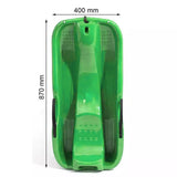 Maxbell Winter Snow Sled Kids Sledge Sledding Sleigh Fun Toy Garden Holiday Toboggan Green
