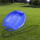 Maxbell Durable Kids Snow Sled Sledge Toboggan Outdoor Downhill Snowboard Sleigh Blue