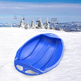 Maxbell Durable Kids Snow Sled Sledge Toboggan Outdoor Downhill Snowboard Sleigh Blue