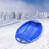 Maxbell Durable Kids Snow Sled Sledge Toboggan Outdoor Downhill Snowboard Sleigh Blue