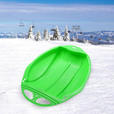 Maxbell Durable Kids Snow Sled Sledge Toboggan Outdoor Downhill Snowboard Sleigh Green