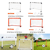 Maxbell Kids Soccer Goals Portable Soccer Nets Set Outdoor Training Easy Assembly M Orange