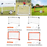 Maxbell Kids Soccer Goals Portable Soccer Nets Set Outdoor Training Easy Assembly M Orange