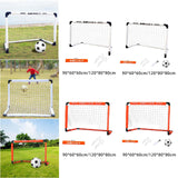 Maxbell Kids Soccer Goals Portable Soccer Nets Set Outdoor Training Easy Assembly M Orange