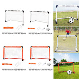 Maxbell Kids Soccer Goals Portable Soccer Nets Set Outdoor Training Easy Assembly M Orange