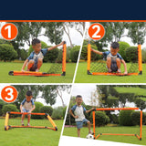 Maxbell Kids Soccer Goals Portable Soccer Nets Set Outdoor Training Easy Assembly M White