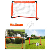 Maxbell Kids Soccer Goals Portable Soccer Nets Set Outdoor Training Easy Assembly M White