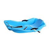 Maxbell Snow Sled for 2 Sledders Includes Pull Rope for Boy Girl Toddler Blue