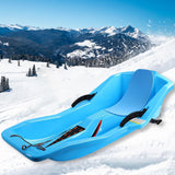 Maxbell Snow Sled for 2 Sledders Includes Pull Rope for Boy Girl Toddler Blue