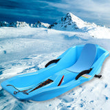 Maxbell Snow Sled for 2 Sledders Includes Pull Rope for Boy Girl Toddler Blue