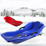 Maxbell Snow Sled for 2 Sledders Includes Pull Rope for Boy Girl Toddler Dark Blue