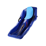 Maxbell Snow Sled for 2 Sledders Includes Pull Rope for Boy Girl Toddler Dark Blue