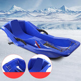Maxbell Snow Sled for 2 Sledders Includes Pull Rope for Boy Girl Toddler Dark Blue
