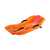 Maxbell Snow Sled for 2 Sledders Includes Pull Rope for Boy Girl Toddler Orange