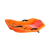 Maxbell Snow Sled for 2 Sledders Includes Pull Rope for Boy Girl Toddler Orange