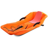 Maxbell Snow Sled for 2 Sledders Includes Pull Rope for Boy Girl Toddler Orange