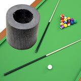 Maxbell Billiard Cue Stick Ferrule Snooker Pool Cue Ferrule Tube Accessories Black 7mm