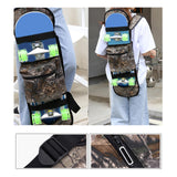 Maxbell Skateboard Bag with Adjustable Shoulder Straps Longboard Backpack Travel Brown 80cmx25cm
