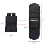 Maxbell Skateboard Bag with Adjustable Shoulder Straps Longboard Backpack Travel Black 82cmx28cm