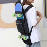 Maxbell Skateboard Bag with Adjustable Shoulder Straps Longboard Backpack Travel Black 82cmx28cm