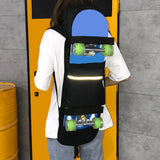 Maxbell Skateboard Bag with Adjustable Shoulder Straps Longboard Backpack Travel Black 82cmx28cm
