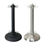 Maxbell Metal Billiards Pool Cue Rack Floor Stand Snooker Cue Rest Pool Rod Holder Black