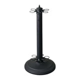 Maxbell Metal Billiards Pool Cue Rack Floor Stand Snooker Cue Rest Pool Rod Holder Black