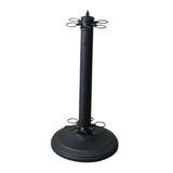 Maxbell Metal Billiards Pool Cue Rack Floor Stand Snooker Cue Rest Pool Rod Holder Black