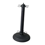 Maxbell Metal Billiards Pool Cue Rack Floor Stand Snooker Cue Rest Pool Rod Holder Black