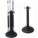 Maxbell Metal Billiards Pool Cue Rack Floor Stand Snooker Cue Rest Pool Rod Holder Black