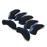 Maxbell 10 Pieces Golf Iron Headcovers Golf Club Head Cover Golf Accessories Guard Dark Blue