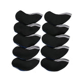 Maxbell 10 Pieces Golf Iron Headcovers Golf Club Head Cover Golf Accessories Guard Dark Blue