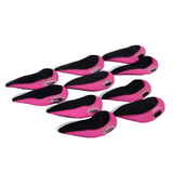 Maxbell 10 Pieces Golf Iron Headcovers Golf Club Head Cover Golf Accessories Guard Pink